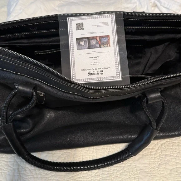 Black Leather Men's Bag